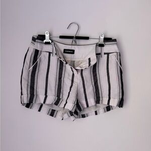 Express striped formal shorts, size 8